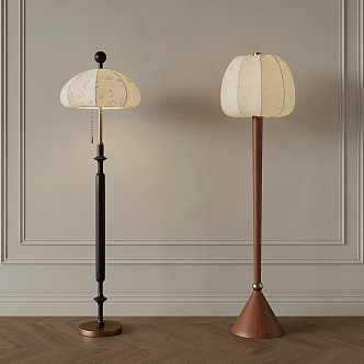 French Antique Floor Lamp Retro Floor Lamp 3d model