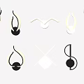 Modern Wall Lamps With Curved Circular Linear And Geometric Designs In Black White And Golden