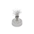 Dining Table Decorated With White Flowering Branches Large White Flowers Hanging Lanterns And Glassware