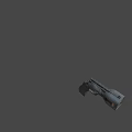 Futuristic Sci Fi Pistol With Intricate Mechanical Structure And Gray Black Details