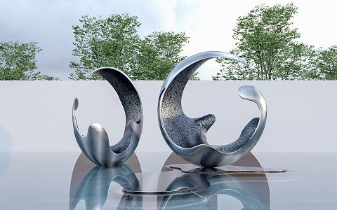 modern city sculpture art sculpture abstract sculpture art sketch shaped sculpture outdoor sculpture 3d model