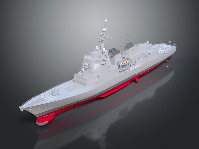 Ship Warship 3d model