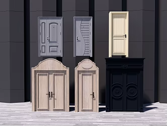 Jane ou double door 3d model
