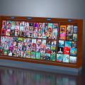 Colorful Magazine Display Shelf With Assorted Covers And Multiple Layout Designs