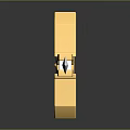 Ornate Sword With Golden Accents Black Hilt And Silver Blade On Dark Surface