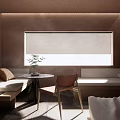 Modern Hotel Room Interior With King Bed Wooden Furniture Table Lamps And Wall Art