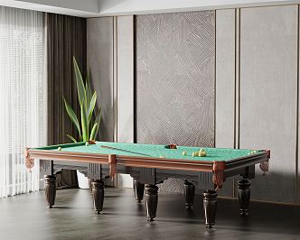 Modern billiard table 3d model