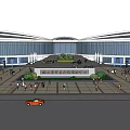 Modern Petal Shaped Architectural Design With Central Plaza And Green Spaces