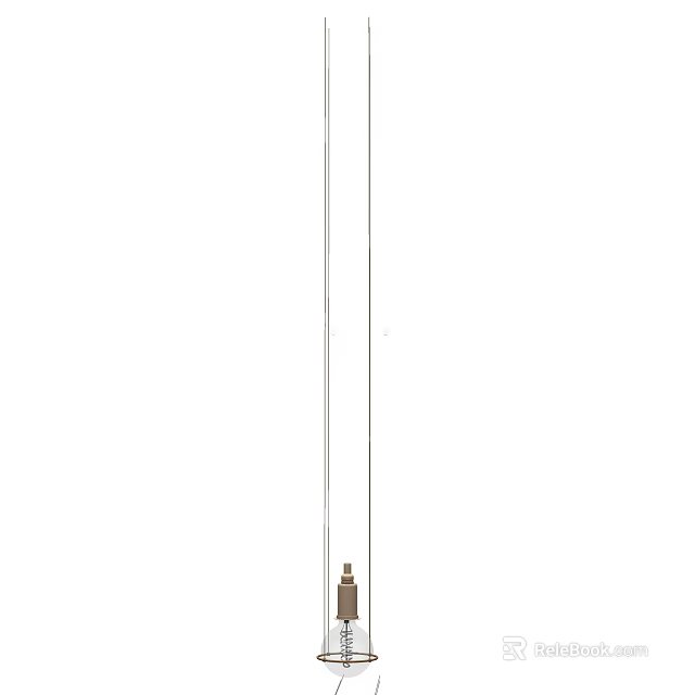 Modern Minimalist Chandelier Design For Living Room With Metal Structure And Soft Glow 3d model 