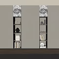 Bookcase Bookshelf Display Cabinet Book Ornaments Multifunctional Decorative Cabinet Combination Bookcase Open Bookcase 3d model