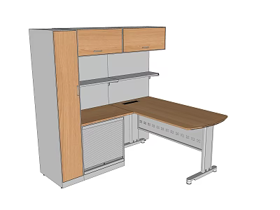 Modern desk 3d model