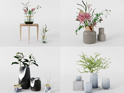 Modern vase ornaments 3d model