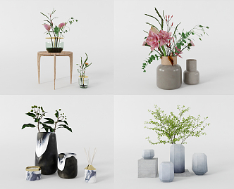 Modern vase ornaments 3d model