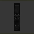 Modern Electronic Remote Control With Sleek Black Design And Function Buttons 3d model