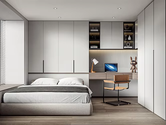 Modern Tatami Bedroom 3d model