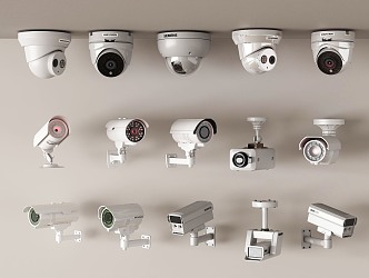 Security surveillance camera combination 3d model