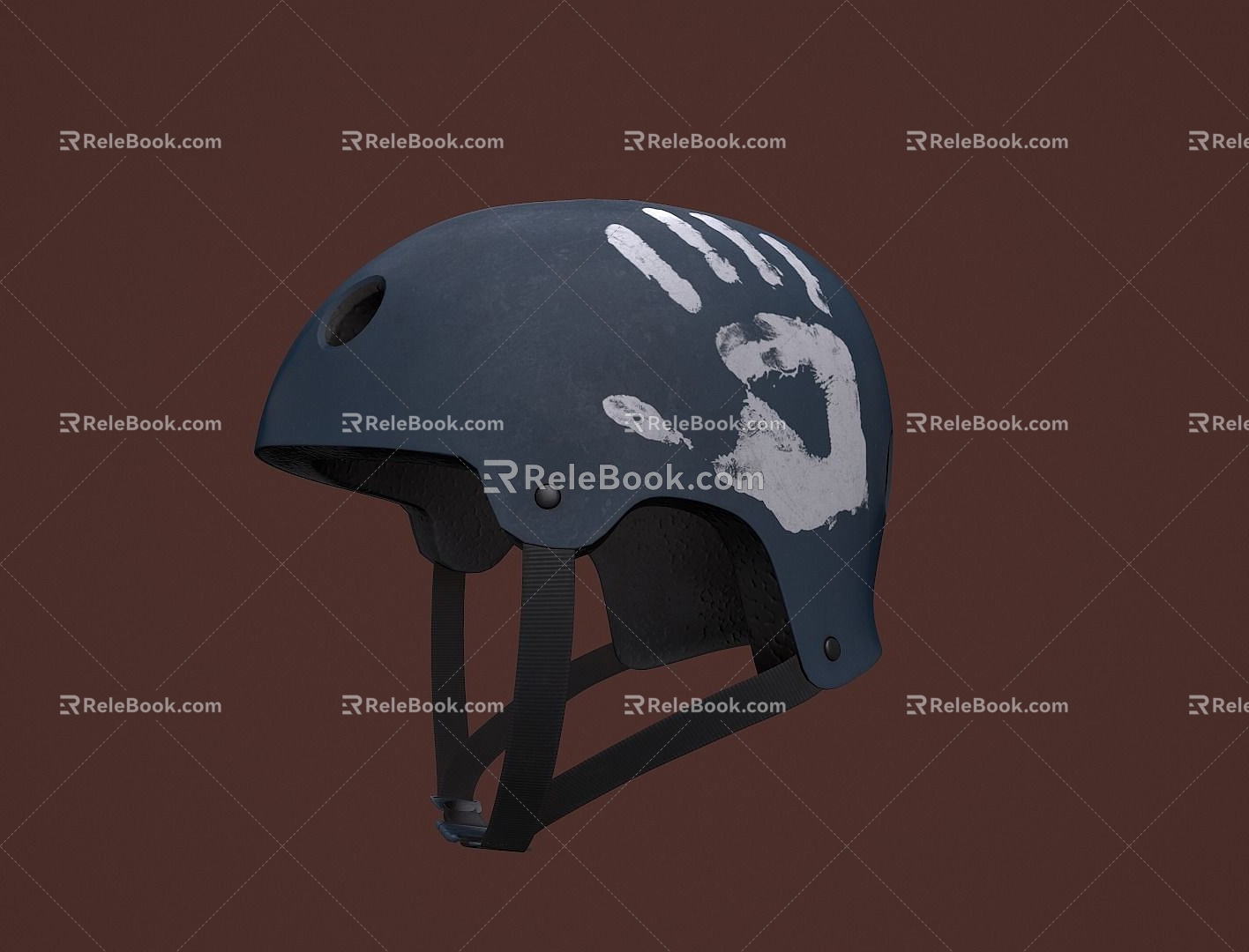 Helmet helmet head-mounted tactical helmet simple fashion protective helmet 3d model