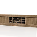 Wooden Shoe Cabinet With Open Shelves For Shoes Storage And Display Organization