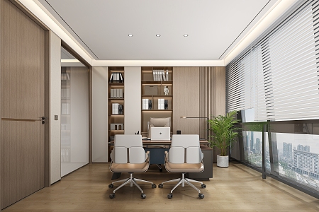 Modern Office Manager's Office 3d model