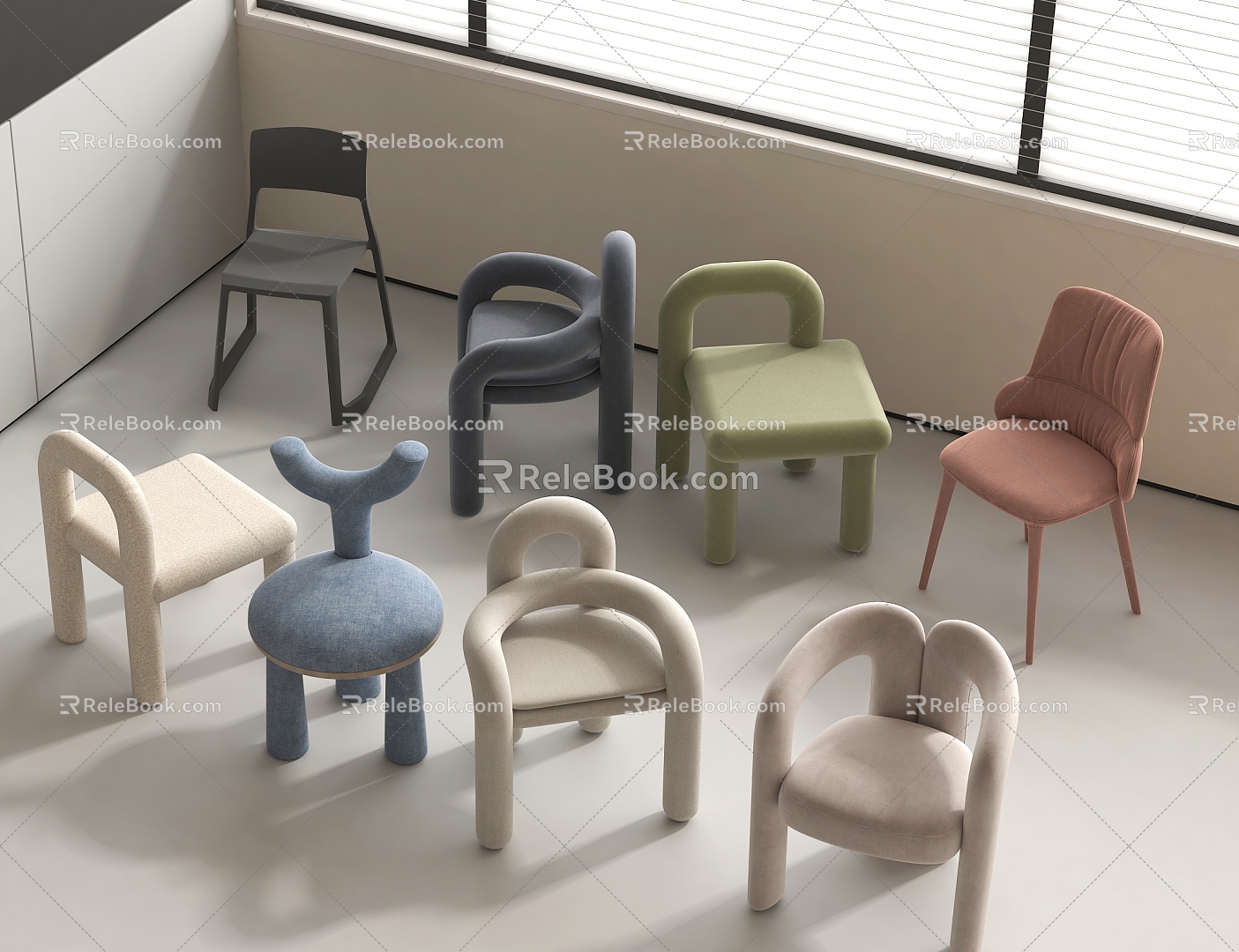 Children's Chair Children's Leisure Chair 3d model