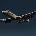 A10 attack aircraft 3d model