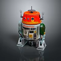 Robot Assistant Small Robot Butler Robot Butler Figure Game Figure 3d model