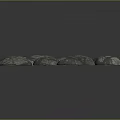 Natural Wooden Stone Collection With Gray Blue Hues Various Sizes Different Shapes And Textured Surfaces