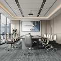 Modern Conference Room 3d model