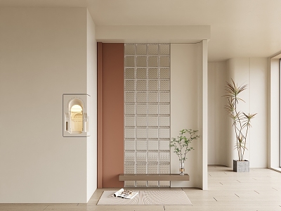 Modern porch partition 3d model
