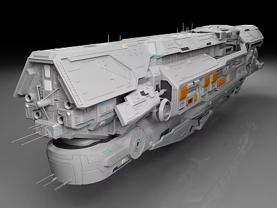 Spaceship Space Warship Space Ship Future Science Fiction Spaceship 3d model