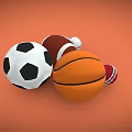 Different Types of Sports Equipment Including Basketball Soccer Football Cricket Tennis and Baseball