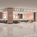 Elegant Jewelry Store Interior With Glass Display Cases And Modern Counter Design