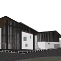 New Chinese Style Sales Office Building New Chinese Style Display Area Modern Style Sales Office Building 3d model