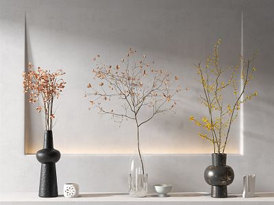 Modern Vase Flower Art model