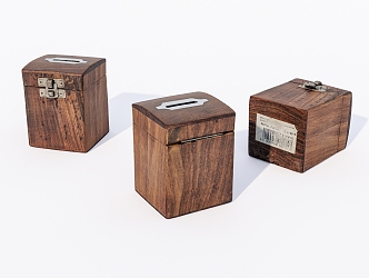 Old wooden box wooden box 3d model