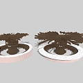 Modern Bar Outdoor Coffee Bar Ring Bar Tree Decoration 3d model