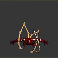 Detailed Spider Man Red And Gold Suit With Mechanical Arms Design