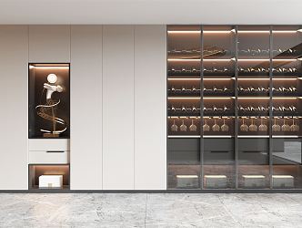 Modern Wine Cabinet 3d model