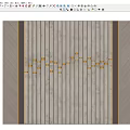 Modern Bedroom Accent Wall With Vertical Slats Golden Accents And Neutral Tones