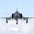 Multiple Fighter Jets Flying In Formation With Distinct Paint Schemes 3d model