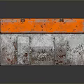 Orange Vintage Storage Box With Worn Design For Home Storage Needs