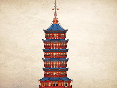 Chinese Pagoda 3d model