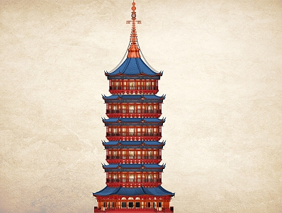 Chinese Pagoda 3d model