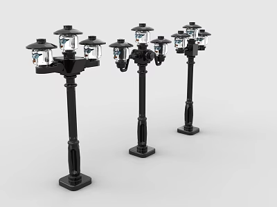 Creative Building Blocks Street Lamp Models Showcasing Various Fun Designs And Sizes 3d model