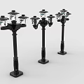 Creative Building Blocks Street Lamp Models Showcasing Various Fun Designs And Sizes