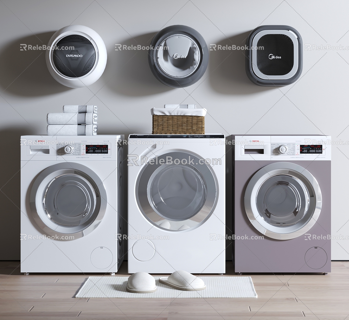 Washing Machine Washing Machine Washing Machine Combination Wall-mounted Washing Machine Laundry Room model