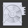 White Compact Household Ventilation Fan With Efficient Cooling System And Practical Design