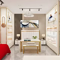 Baby Products Specialty Store Featuring Bed Teddy Bear Shelves Star Decor and Warm Lighting