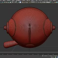 Orange Kitchen Coffee Machine with Yellow Accents and Black Handle Modern Design