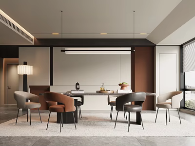 Modern Restaurant 3d model